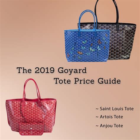 goyard paris tote bag price|goyard france price 2022.